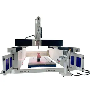 Kavisli bacaklar için 5 aixs CNC işleme makinesi 5 eksen CNC router beş eksen CNC oyma makinesi için sağlam ahşap mobilya