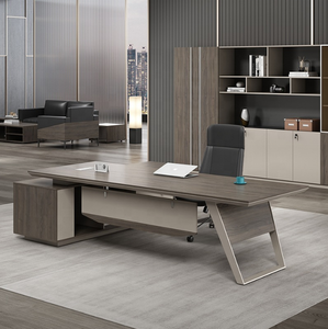 High End L Shape boss Luxury Wooden <strong>Desk</strong> Sectional <strong>Office</strong> Furniture <strong>Rustic</strong> Modern Executive Chairman <strong>Office</strong> <strong>Desk</strong> - Product Image 1