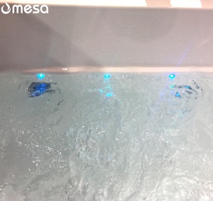 Mesa קטן מקלחת משולבת זכוכית עבה אמבט אמבט אמבטיה - Product Image 3