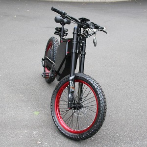 จักรยานเสือภูเขาไฟฟ้าสำหรับผู้ใหญ่ ระบบกันสะเทือนเต็มรูปแบบ สำหรับขับขี่ออฟโรด 72V 12000W จักรยานไฮบริด - Product Image 4