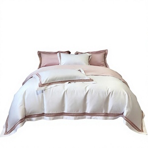 Juego de Funda Nórdica Bordada 100% Algodón, Juego de Ropa de Cama 60s, Juego de Sábanas Suaves para Uso Doméstico y Hotelero, Producto RTS - Product Image 2
