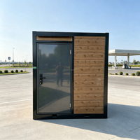 Salle de bain mobile préfabriquée de luxe avec lavabo et miroir intégrés
