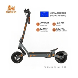 สกู๊ตเตอร์ไฟฟ้า KuKirin G4 ระยะทางวิ่งไกล 75 กม. ความเร็ว 70 กม./ชม. มอเตอร์ไร้แปรงถ่าน 2000W พับเก็บได้ พร้อมระบบควบคุมผ่านแอป KuKirin G4 สำหรับขับขี่ออฟโรด - Product Image 1