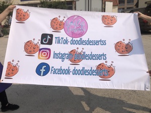 Tùy chỉnh kích thước PVC Vinyl in biểu ngữ đầy đủ màu sắc khuyến mãi biển quảng cáo - Product Image 6