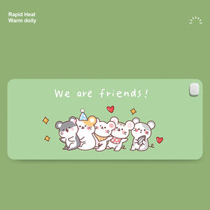 Grande maison de bureau de Noël d'hiver de taille longue utilisant le contrôle du temps de 80*33cm bureau de chauffage chaud à 2 niveaux tapis de souris bon marché et meilleurs - Product Image 3