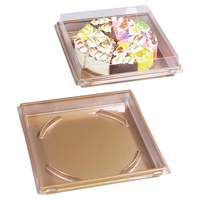 Boîte d'emballage pour pâtisserie, récipient pour gâteaux, en plastique transparent, rectangulaire, 1 pièce, ISO22000