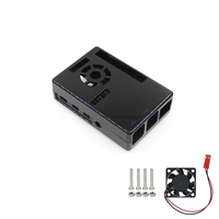 Casing Pelindung Plastik ABS Raspberry Pi 4B, Kotak Cangkang Pembuang Panas Tetap untuk Raspberry Pi Generasi 4