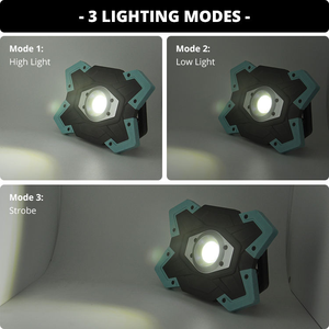 Portable Dimmable LED Multifonctionnel Voiture Travail Lumières Sûr Rechargeable Projecteur Automobile Construction Atelier Bureau Route - Product Image 3