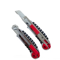 Couteau utilitaire robuste de qualité industrielle, 5 lames, chargement automatique, revêtement en caoutchouc durable, coupe-papier OEM