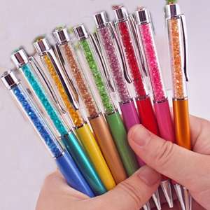 Bolígrafo de Metal con Cristal, para Regalo de Oficina, Escuela o Negocios, con Logotipo Personalizado Impreso - Product Image 2