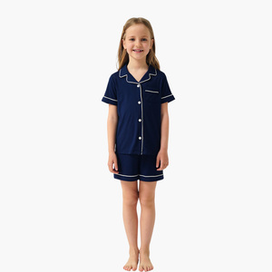 Pyjamas pour enfants en coton biologique, vêtements de nuit mignons pour enfants, ensembles de pyjamas pour enfants pour se détendre, avec service OEM - Product Image 3