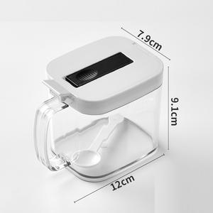 Organisateur de réfrigérateur pour aliments avec couvercle, étagère à épices coulissante pour armoire murale - Product Image 6