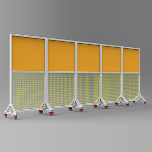 Nhôm hội thảo bảo vệ Net Robot thiết bị hộ Lan tôn sóng tùy chỉnh cửa trượt - Product Image 6