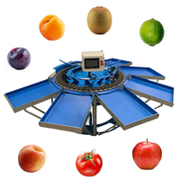 Gemaakt in Frankrijk CALIBREX Kleine Multifunctionele Weeg- en Sorteermachine voor Kleine tot Middelgrote Vruchten zoals Lime en Kiwi met Rolheftafel