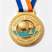 Médaille de récompense sportive personnalisée en alliage de zinc, médailles personnalisées pour les cérémonies et les célébrations
