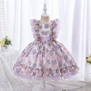 Robe Lolita pour bébé fille, en dentelle de chiffon de haute qualité, imprimé ange mignon, été - Product Image 2