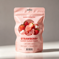 Lot de 18 sachets souples personnalisés en PE de qualité alimentaire, forme irrégulière, avec fermeture éclair et gaufrage, pour échantillons de compléments alimentaires