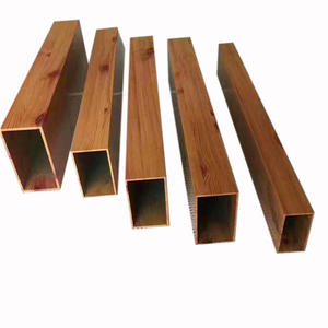 Fabriksprijs T5 Vierkante Aluminium Profielen 6000 Serie Houtnerf Gedrukt Decoraties Lassen Buigen Op Maat - Product Image 3