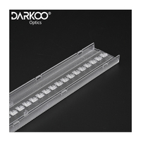 Lentille Led Linéaire 540mm pour Éclairage de Bureau Lentille Linéaire avec Clear 3535 Pmma Led Lentilles et Réflecteurs Lentille Linéaire Optique