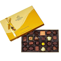 Boîtes à chocolat rigides personnalisées de luxe pour mariage et Saint-Valentin, recyclables, gaufrées, avec finition brillante/mate, dorées/argentées, pour aliments chauds