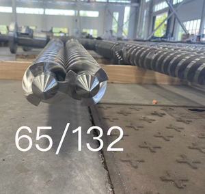 Machine de granulation à double vis pour le recyclage des déchets plastiques (films PP/PE) avec moteur et PLC pour le traitement des tuyaux - Product Image 4