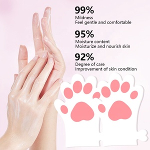 Guantes con Diseño de Garra de Gato, Mascarilla Facial con Glicerina, Mascarilla Hidratante Suave para Todo Tipo de <span class=keywords><strong>Piel</strong></span> - Product Image 3