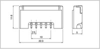 JST XAG Steckverbinder 2,5mm Abstand 20-24AWG Verzinntes Kupfer LED-Licht Kompletter Maßgefertigter Nylon-Kabelbaum für Automobile