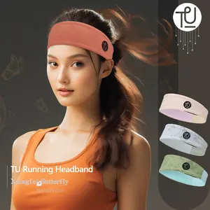 Tu Unisex Tập Thể Dục Tập Thể Dục Polyester Phòng Tập Thể Dục Mồ Hôi Wicking Tùy Chỉnh Biểu Tượng Đàn Hồi Thể Thao Headband Yoga Sweatband Hairband Cho Nam Giới Phụ Nữ