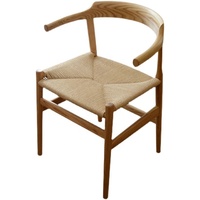 Chaises en rotin minimalistes modernes pour café et restaurant, ensemble de chaises de cuisine de luxe, meubles en bois massif, chaises de salle à manger nordiques