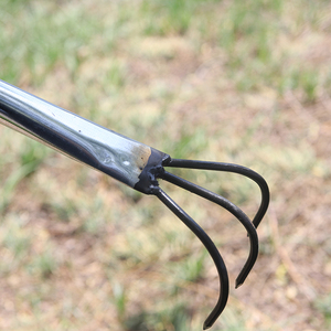 3-răng kéo dài vật lộn rác phân loại Claw trang trại công cụ móc móc đậu phộng bắt mulch cào cốt thép thanh cứng - Product Image 5