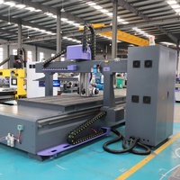 Router CNC para Trabajar Madera Jinan AccTek 4X8 pies, Multifuncional, 4 Ejes, con Cambiador Automático de Herramientas Tipo Carrusel