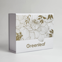 Boîtes cadeaux pliables en carton rigide biodégradable en gros, avec logo personnalisé, fermeture magnétique, OEM