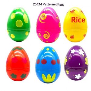 Huevos de Pascua Electrochapados al por Mayor, Huevos de Plástico Dorados de 10cm, 15cm y 25cm, Huevos de Pascua Electrochapados con Impresión, que se Abren - Product Image 2