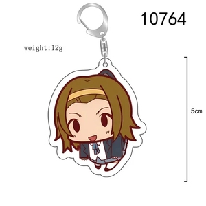 Kawaii K-ON! Figurines d'anime Porte-clés en acrylique Hirasawa Yui Mio Tainaka Ritsu Kotobuki Tsumugi Nakano Azusa Porte-clés Sac Pendentif de voiture - Product Image 4