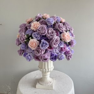 Centro <span class=keywords><strong>de</strong></span> Mesa con Bola <span class=keywords><strong>de</strong></span> Flores Artificiales <span class=keywords><strong>de</strong></span> <span class=keywords><strong>Orquídeas</strong></span> y Rosas Púrpuras Grandes al por Mayor para Decoración <span class=keywords><strong>de</strong></span> Mesa <span class=keywords><strong>de</strong></span> Boda - Product Image 6