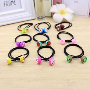 Fruit Design Hair Ties Rubber Colorful Mixed Women's Hair Accessories Casual Headwear Small <b>Gifts</b> Wholesale - Product Image 1