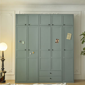 <span class=keywords><strong>Armadio</strong></span> in Acciaio con Ganci Interni e Ripiano, Pratico Contenitore per Cappotti, Borse e Abbigliamento Quotidiano - Product Image 3