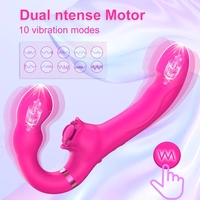 Vente flash - Vibromasseur double pour femmes avec télécommande, stimulation du point G et du clitoris, jouets pour adultes