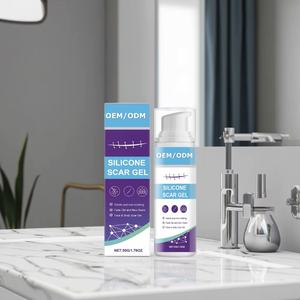 Gel penghilang bekas luka silikon 50g, penggunaan rumah efektif pembalut luka melembabkan memutihkan tanda peregangan kecantikan pribadi - Product Image 5