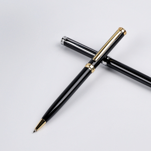 Mini Bolígrafo De Metal con Logo gratis, bolígrafo negro para Hotel, bolígrafo de firma con logotipo personalizado - Product Image 3