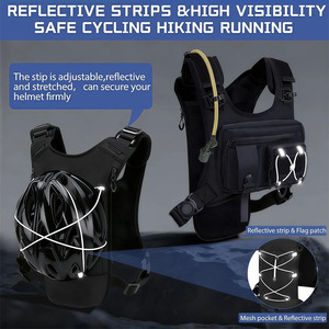Sac <span class=keywords><strong>de</strong></span> poitrine léger en polyester personnalisé en usine pour le cyclisme, la course, la randonnée, le marathon – Sacoche d'hydratation OEM tendance - Product Image 2