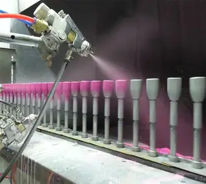 CNC automatic uv painting line for glass bottle plastic top