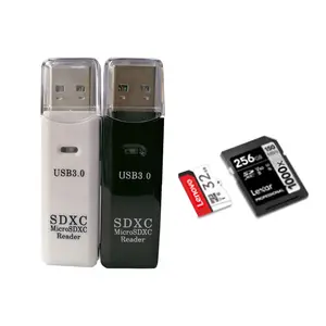 热销售二合一读卡器USB 3.0至SD Micro SD TF存储卡适配器，适用于笔记本电脑配件制造商供应商