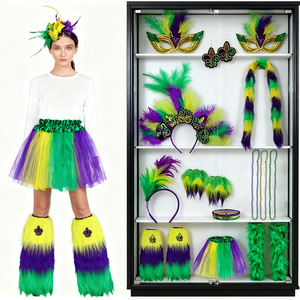 Conjunto de Disfraz de Carnaval Brasileño DAMAI con Accesorios, Incluye Lentejuelas y Plumas para Fiestas y Bailes - Product Image 1