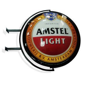 Boîte lumineuse publicitaire personnalisée pour café, enseigne extérieure <span class=keywords><strong>ronde</strong></span>, panneaux publicitaires LED double face, boîte lumineuse en acrylique - Product Image 3