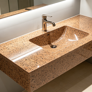 Dalle de granit rose Salisbury poli, moderne et de qualité supérieure, taillée sur mesure, durable pour cuisine, salle de bain et extérieur - Product Image 5
