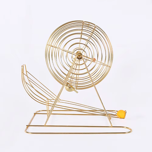 Machine à loterie en métal de haute qualité, jeu de <span class=keywords><strong>bingo</strong></span> doré, ensemble de <span class=keywords><strong>bingo</strong></span> avec cage à <span class=keywords><strong>bingo</strong></span> en acier, 43x35.5x44cm, imprimé au laser - Product Image 6