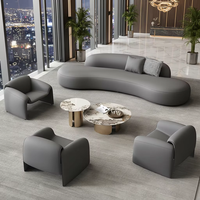 Conjunto de Recepción Comercial Chesterfield Seccional Moderno Premium - Asiento de Terciopelo con Relleno de Esponja Resistente para Uso en Hogar, Oficina, Hotel y Centro Comercial