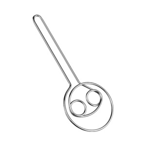 Batidora de masa de acero inoxidable con doble espiral, herramienta de repostería no magnética para uso en panadería - Product Image 1