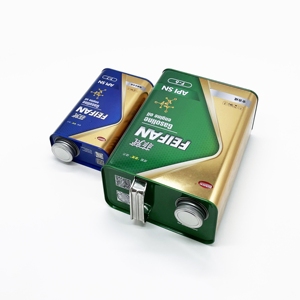 Boîtes en fer blanc personnalisées OEM pour huile moteur, impression offset, 1L et 4L, carrées et rectangulaires, avec bouchon à vis - Product Image 3